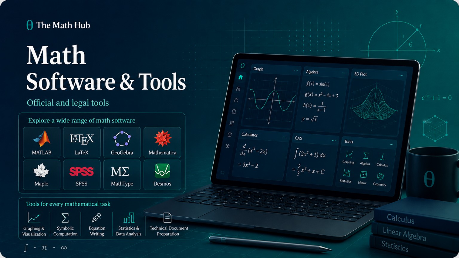 Mathematics software and tools artwork