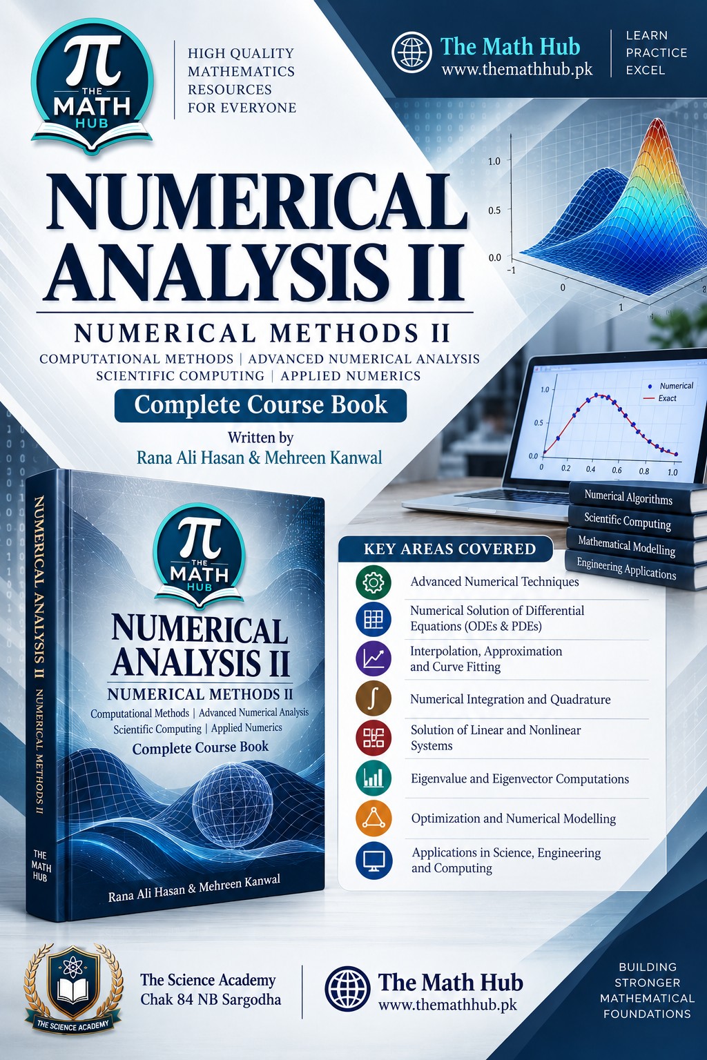 Numerical Analysis II and Numerical Methods II complete course book poster