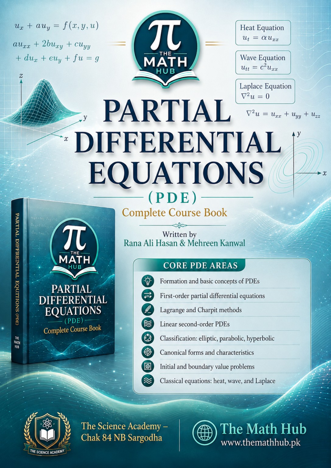 Partial Differential Equations Volume I complete course book poster